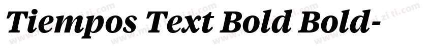 Tiempos Text Bold Bold字体转换